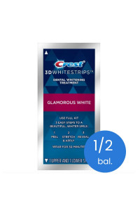 1/2 bal. Crest 3D Glamorous White Polovičné balení bělící pásky na zuby Crest Glamorous White